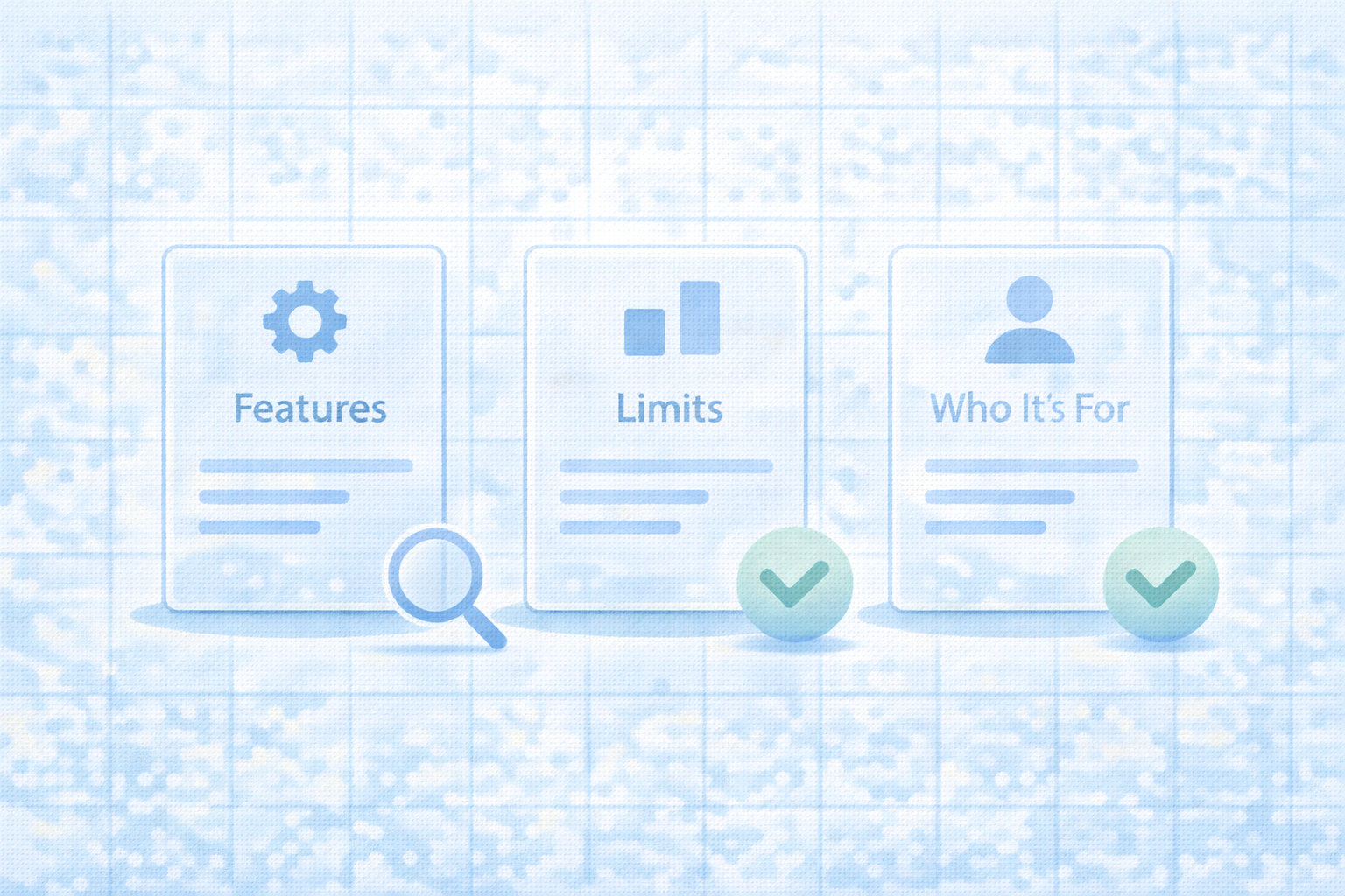 AI Proの機能と制約の比較イメージ