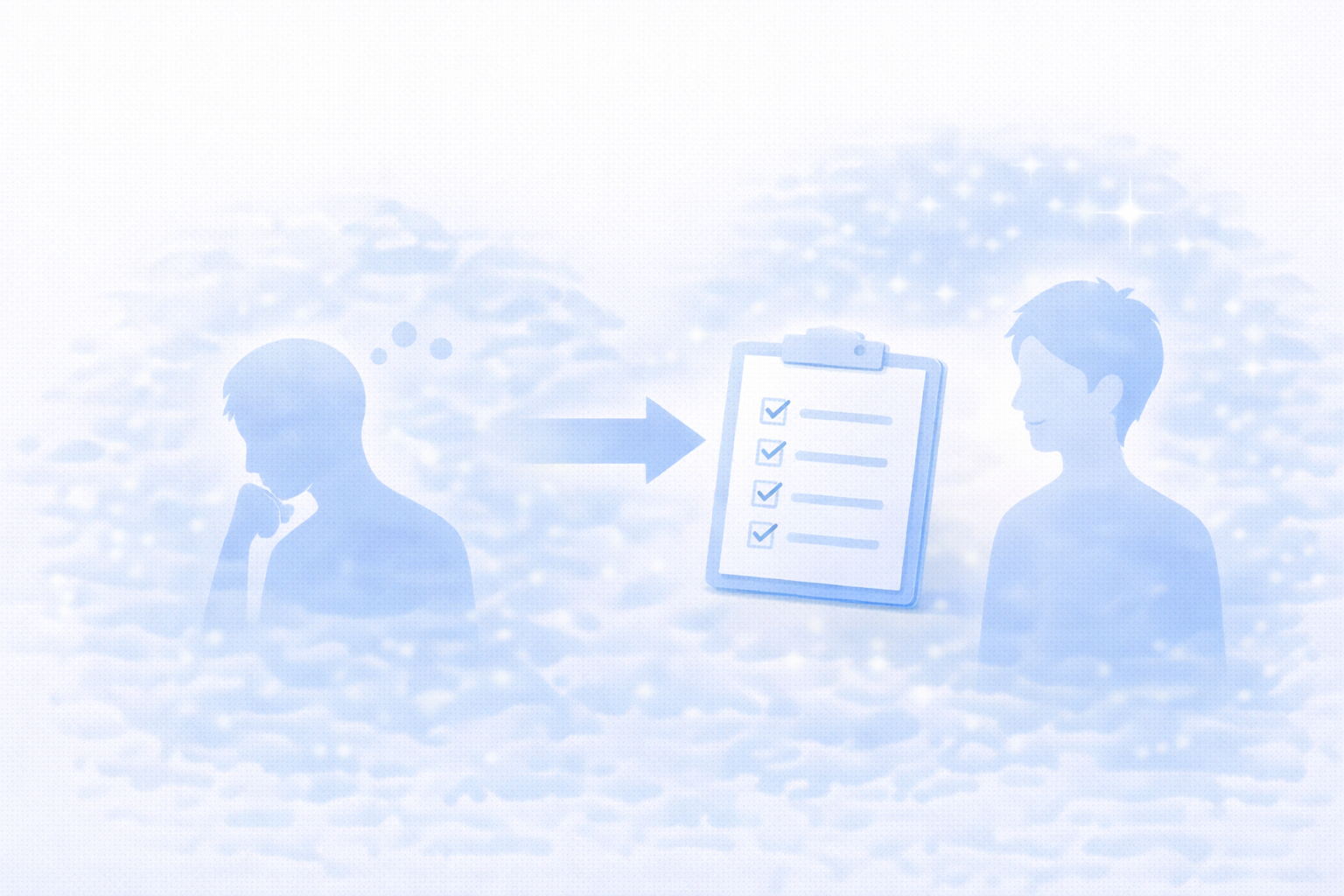 チェックリストで最終確認するイメージ